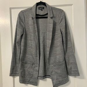 Grey plaid blazer